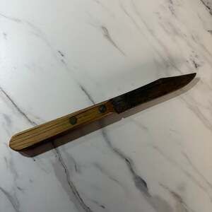 Vintage Forgecraft High Carbon Steel Paring Knife with Hickory Wood Handle